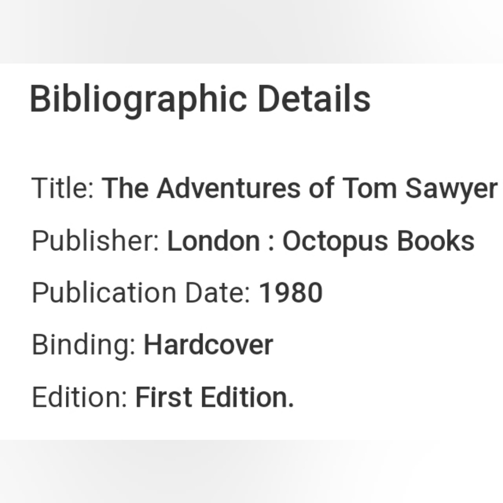 THE ADVENTURES OF TOM SAWYER by Mark Twain Vintage Hardcover Book - Picture 4 of 10